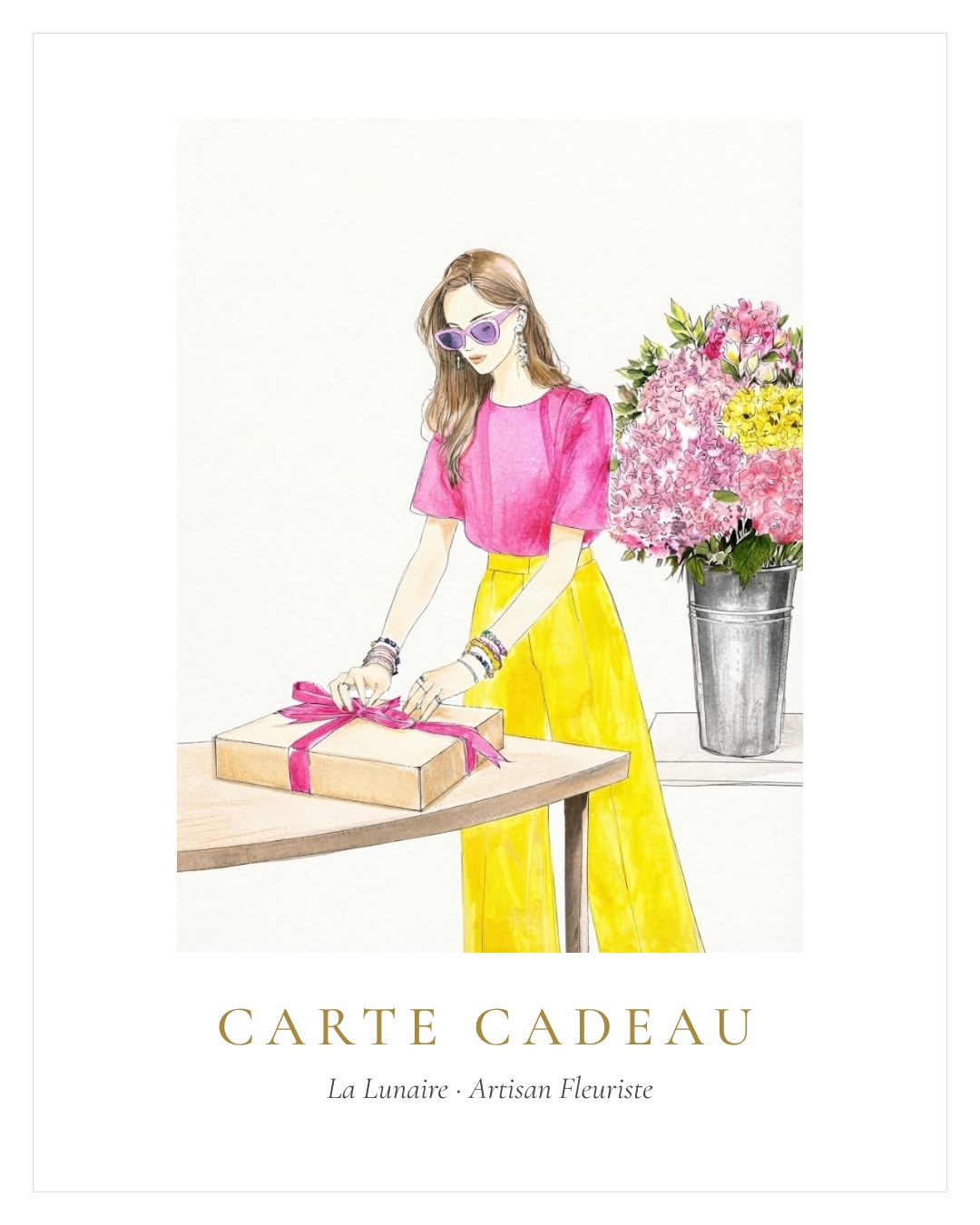 Carte cadeau La Lunaire, fleuriste à Boucau