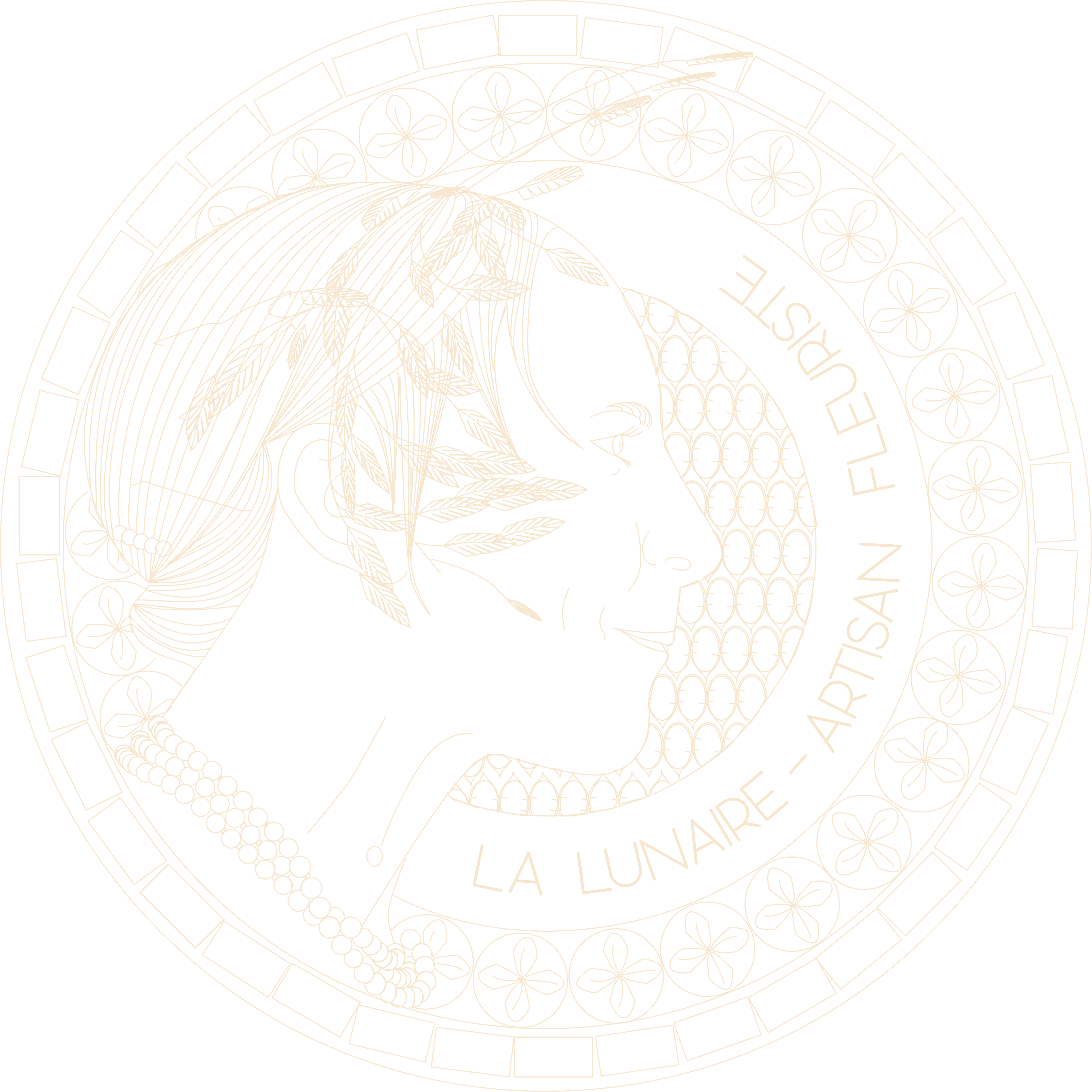 LOGO La Lunaire artisan fleuriste engagée Pays Basque Sud Landes